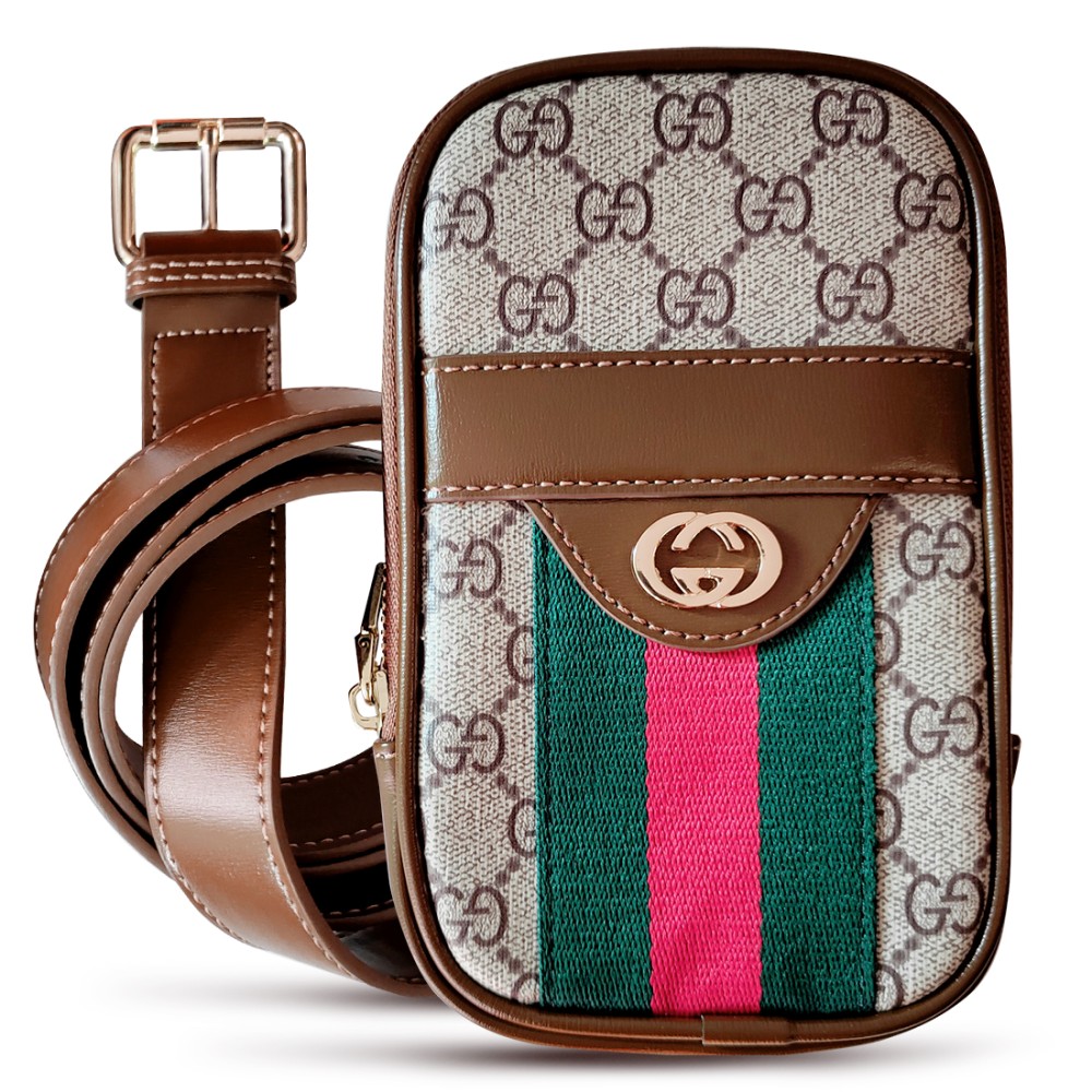 Asluxe Luxury mini bag iphone case with leather belt