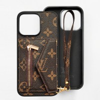 asluxe louis vuitton iphone 14 max case with wallet