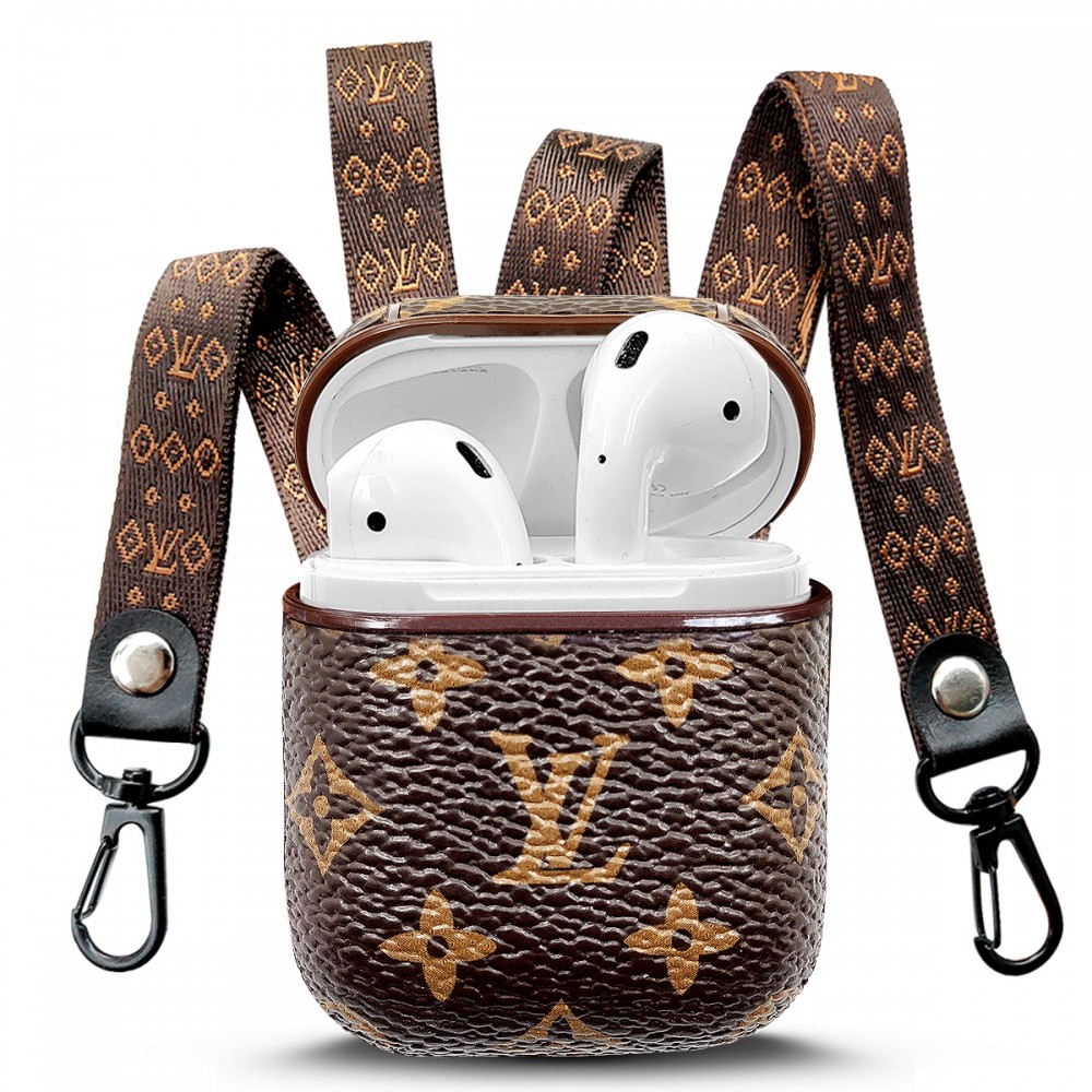 Asluxe luxury airpods case with neck lanyard and hand strap